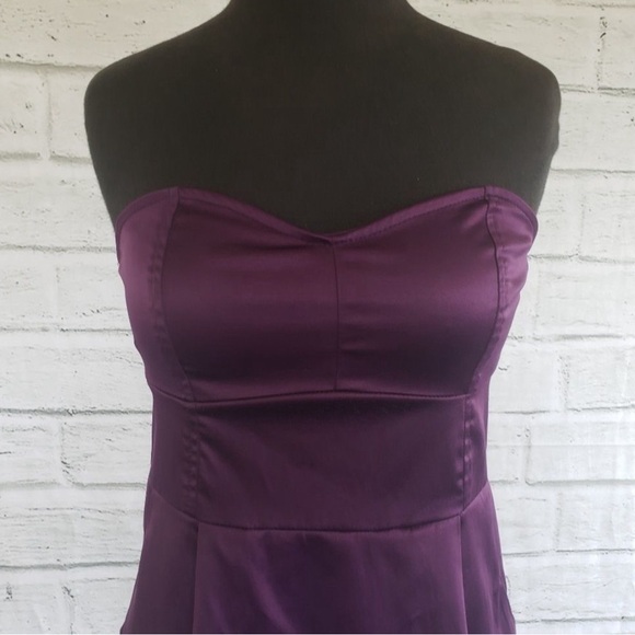 Silence + Noise Purple Strapless Dress - Picture 2 of 4